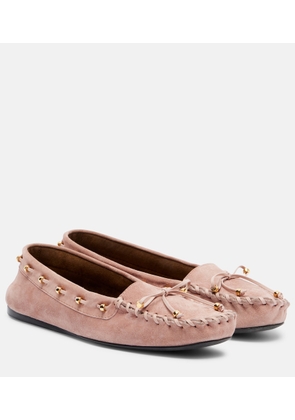 Khaite Milly suede loafers