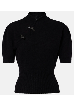 Simone Rocha Embellished cashmere sweater