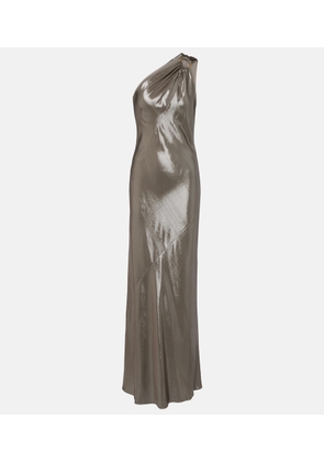 Max Mara Odissea one-shoulder lame gown
