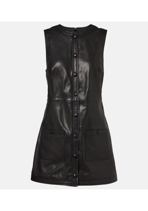 Frame Leather shirt dress