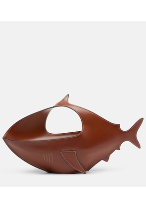 Staud Shark leather top-handle bag