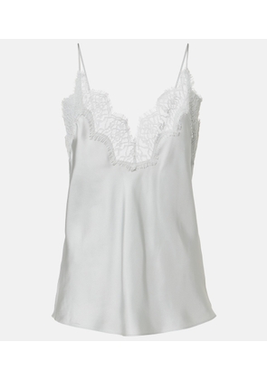 Rohe Lace-trimmed silk top