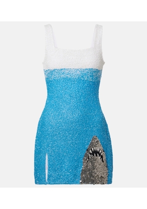Staud Le Sable beaded minidress