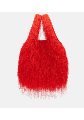 Dries Van Noten Marche Medium fringed top-handle bag