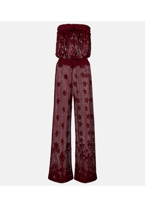 Melissa Odabash Viv cotton-blend lace jumpsuit