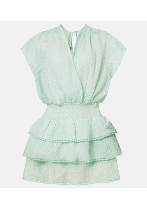 Melissa Odabash Jess embroidered cotton minidress