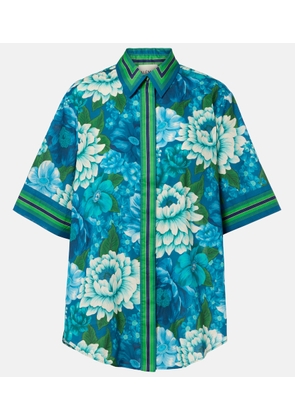 Alemais Margo oversized printed cotton shirt