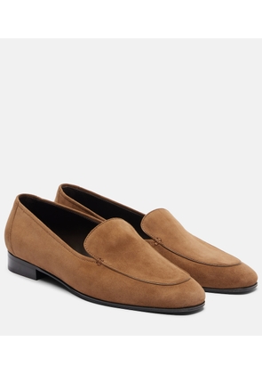 The Row Adam suede loafers