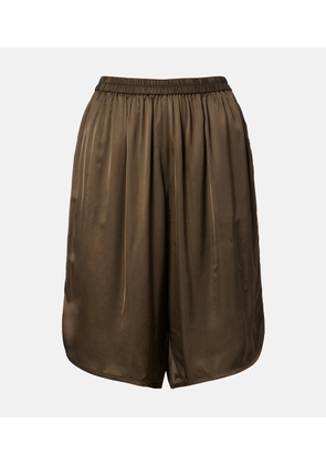 The Frankie Shop Nelis satin Bermuda shorts