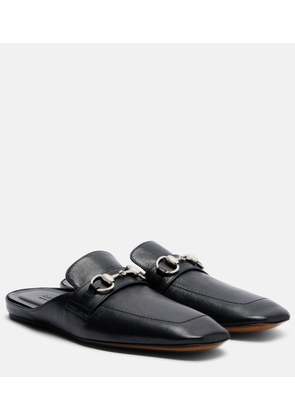 Gucci Ragazzo Horsebit leather mules