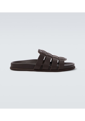 Ancient Greek Sandals Laodamas leather fisherman sandals