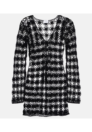 Anna Kosturova Crochet cotton minidress