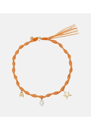 Alemais Calypso macrame charm necklace