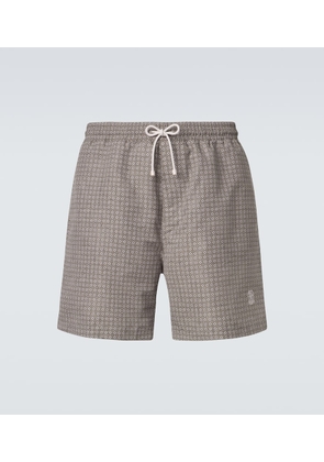 Brunello Cucinelli Logo swim trunks