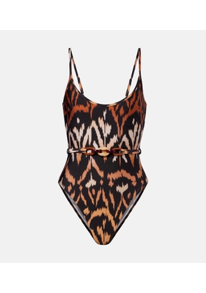 Zimmermann Aster Scoop printed swimsuit