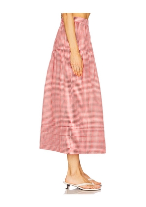 Elodie the Label Jamie Skirt in Red. Size L. Also in M, S, XS.