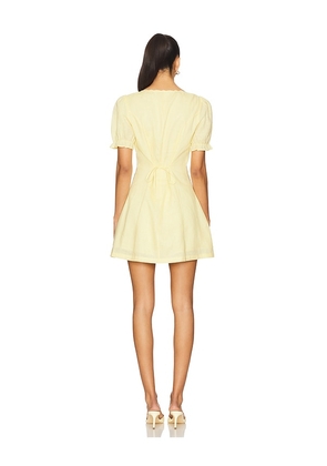 Elodie the Label Valeria Mini Dress in Lemon. Size M. Also in S, XS.