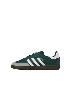 adidas Originals Kids Samba Og in Dark Green. Size 1. Also in 11, 12, 13.