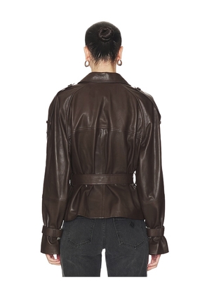 ALLSAINTS Reed Jacket in Brown. Size M. Also in S.