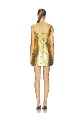 Alexis Eli Dress in Metallic Gold. Size L. Also in S.