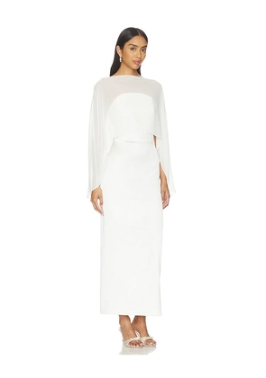Amanda Uprichard Berkshire Midi Dress in Ivory. Size L. Also in XS, S, M.
