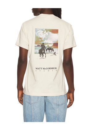 Austin Post x Matt Mccormick Ceremony Of Certainty Stage Pocket Tee in Cream. Size L. Also in M, S, XL/1X.