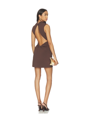 Cult Gaia Harlow Knit Dress in Brown. Size L. Also in M, S, XL, XS, XXS.