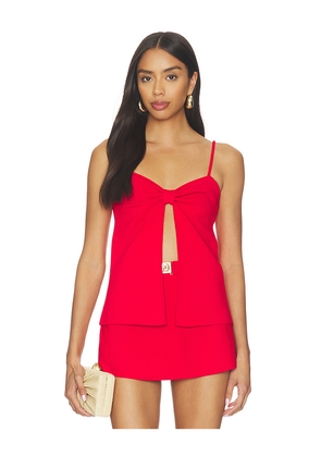 Cult Gaia Lennon Top in Red. Size L. Also in XS, S, M, XL.