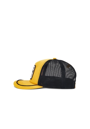 Critical Slide Island Time Trucker Cap in Yellow,Black.