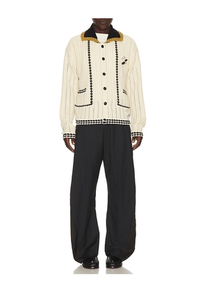 Andersson Bell Unisex New Fantasia Collar Cardigan in Cream. Size L. Also in S, XL/1X.