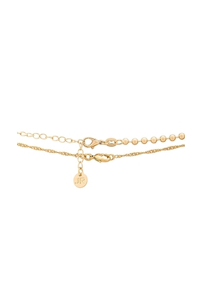 Jordan Road Rendezvous Necklace Stack in Metallic Gold.