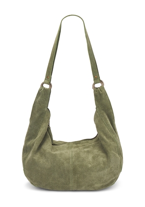 Free People Roma Suede Tote in Olive.