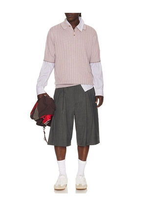 Guest In Residence Teddy Polo in Grey. Size L. Also in S, M, XL/1X.