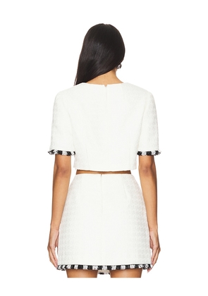 MILLY Lee Cropped Top in White. Size P. Also in S.