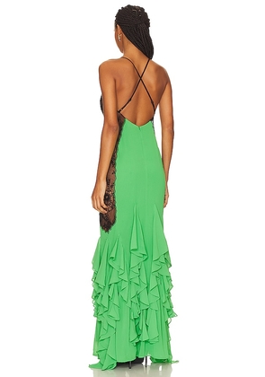 NBD x Bridget Angelina Maxi Dress in Green. Size XS. Also in S.
