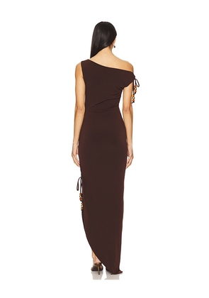 Lovers and Friends Gabrielle Midi Dress in Chocolate. Size S. Also in XS, XL.