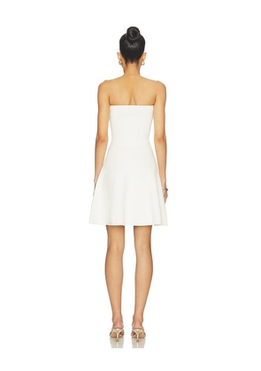 Karina Grimaldi Mira Knit Mini Dress in White. Size L. Also in XS, M.