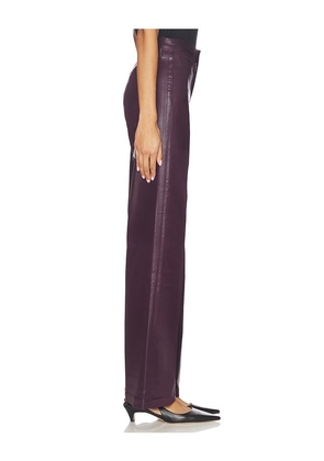 L'AGENCE Scottie High Rise Wide Leg Pant in Purple. Size 27. Also in 23, 24.