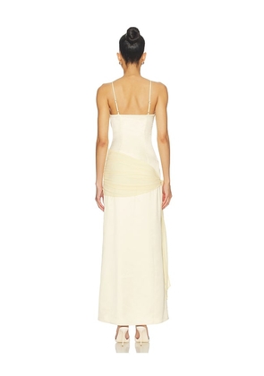 MAJORELLE Emmie Gown in Yellow. Size L. Also in M, XL.