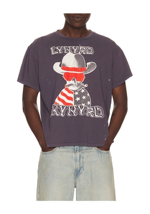 Madeworn Lynyrd Skynyrd 90's Crew Tee in Navy. Size L. Also in XL/1X.