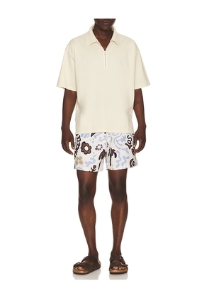 OAS Memento Swim Shorts in Blue. Size L. Also in S, M, XL/1X.
