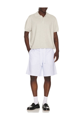 KROST Cotton Stripe Short in Blue. Size L. Also in S, M, XL/1X.