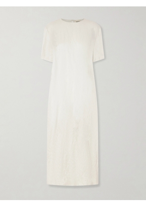 KHAITE - Webber Crinkled-voile Midi Dress - White - x small,small,medium,large