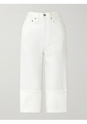 KHAITE - Boyle Cropped Low-rise Straight-leg Jeans - White - 24,25,26,27,28,29,30,31,32