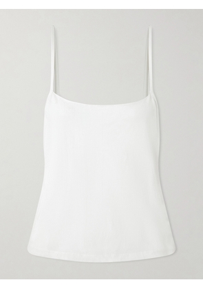 KHAITE - Moss Crinkled Cotton-jersey Camisole - White - x small,small,medium,large