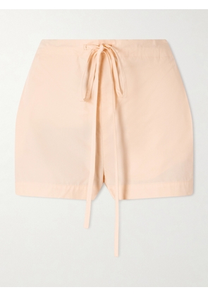 KHAITE - Robbie Cotton-poplin Shorts - Orange - x small,small,medium,large,x large