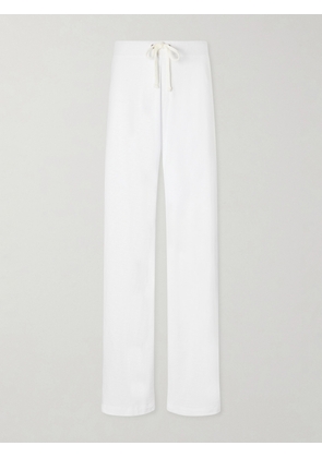 James Perse - Cotton-terry Wide-leg Track Pants - White - 0,1,2,3,4