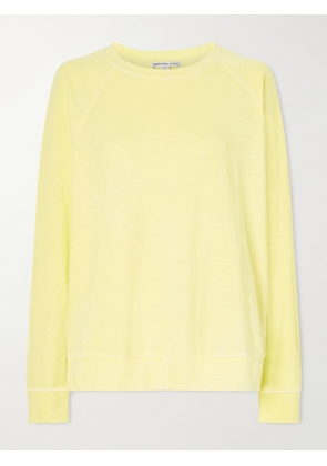 James Perse - Supima Cotton-terry Sweatshirt - Yellow - 0,1,2,3,4
