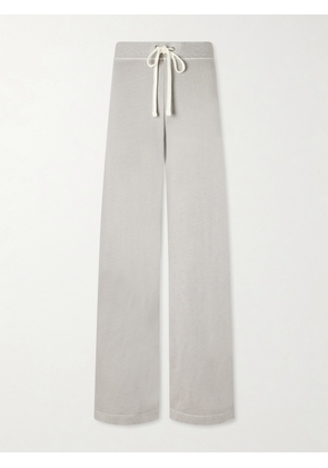 James Perse - Cotton-terry Wide-leg Track Pants - Gray - 0,1,2,3,4