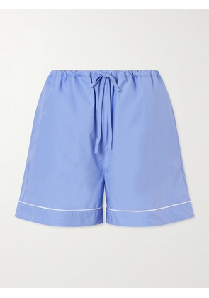 RÓHE - Jam Cotton-poplin Shorts - Blue - FR 34,FR 36,FR 38,FR 40,FR 42,FR 44
